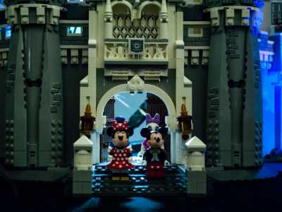 ...con il castello della Disney...